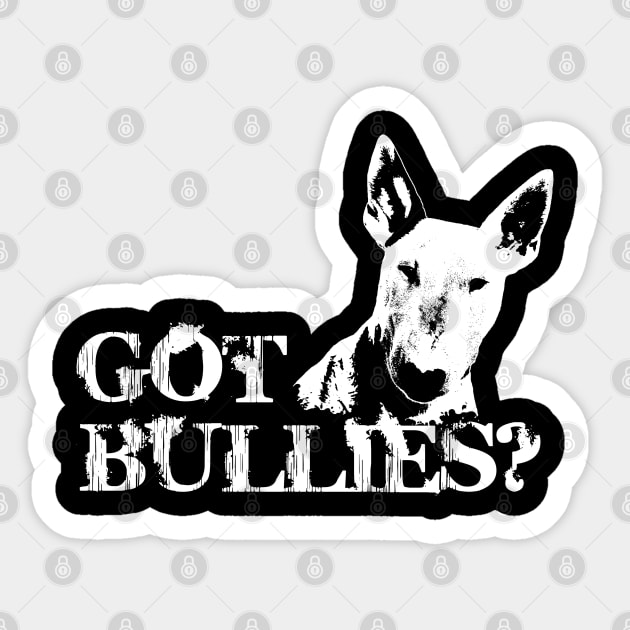 Bull Terrier  - Bully Sticker by Nartissima